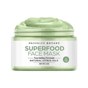 Brooklyn Botany Superfood Face Mask 6oz – Nourishing Formula with Natural Citrus